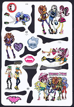 MPL2170g Monster High med glitter