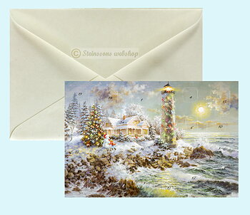Retro adventskalender-dobbeltkort med konvolutt - Nicky Boehme