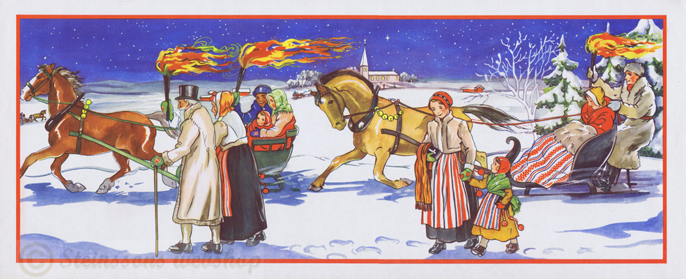 Liten bonad - Julottefärd 1950talet
