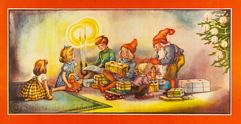 Liten bonad - Tomten kommer…..1940-50talet B-L-E
