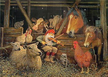 Calendario de Adviento con purpurina, A4, Jan Bergerlind