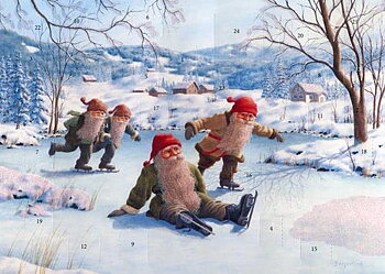 Calendario de Adviento con purpurina, A4, Jan Bergerlind