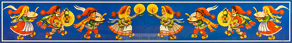 Traditionelle Skandinavische Weihnachten Poster  -(papier)1960-