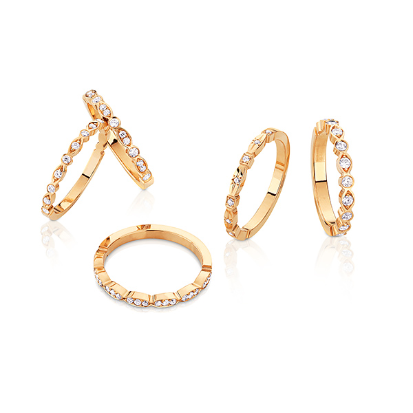 Ring Petite diamanter guld 18 karat 