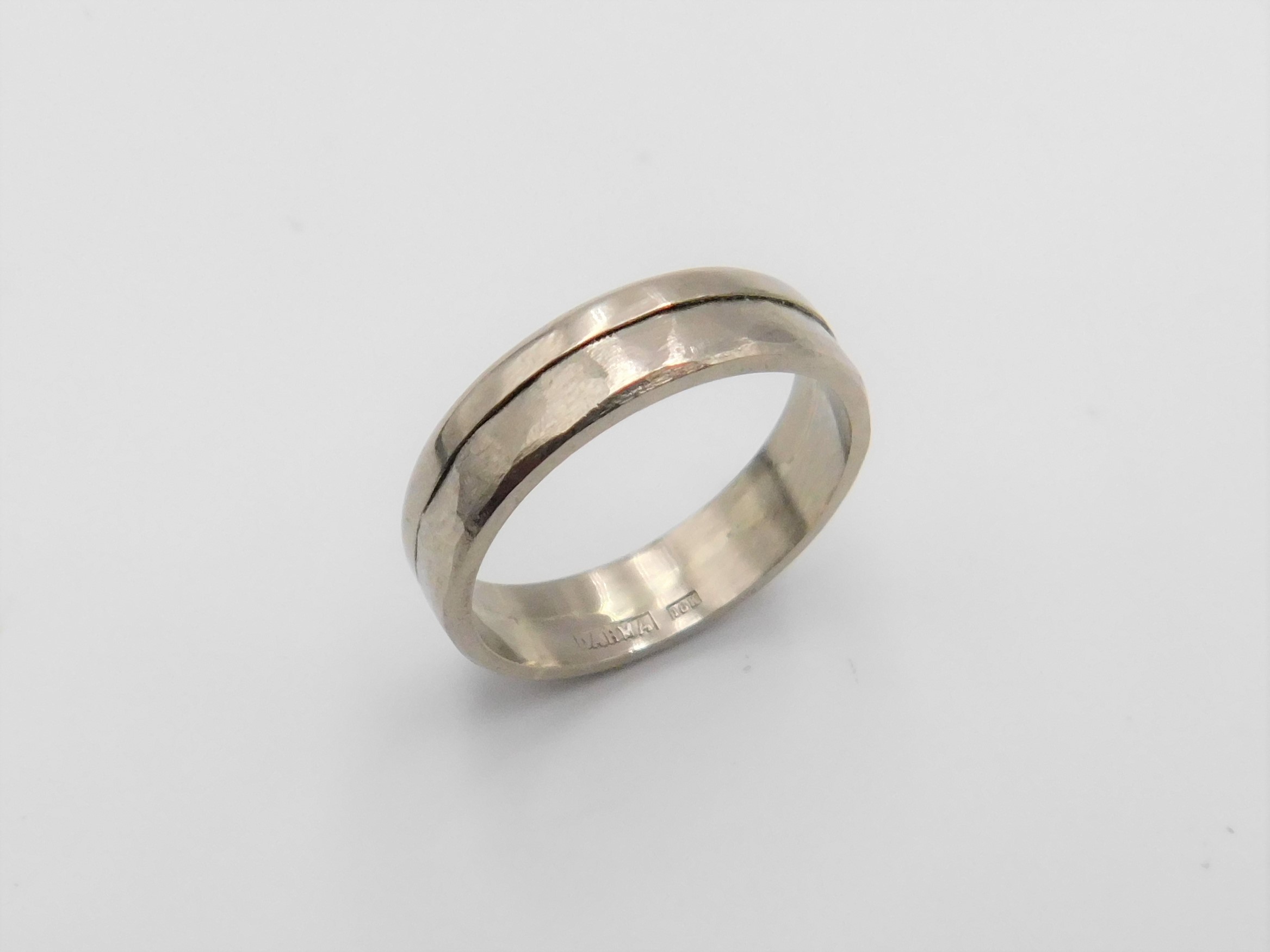 Ring Roughly handgjord vitguld 18 karat - 4
