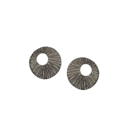 Örhängen Heiring drömfångare oxiderat silver 