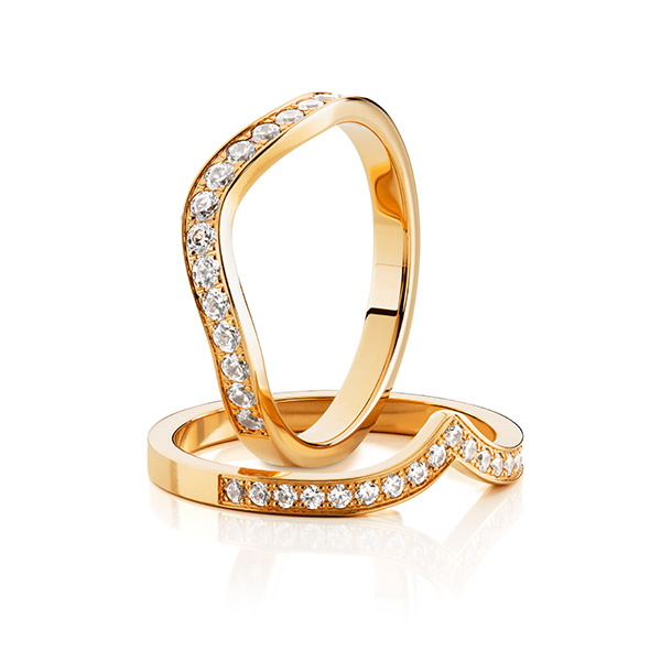 Ring Jackie diamanter guld 18 karat 