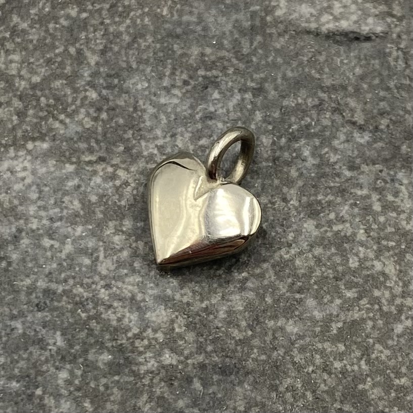 Hänge Älskad hjärta 9 mm vitguld 18 karat - 3