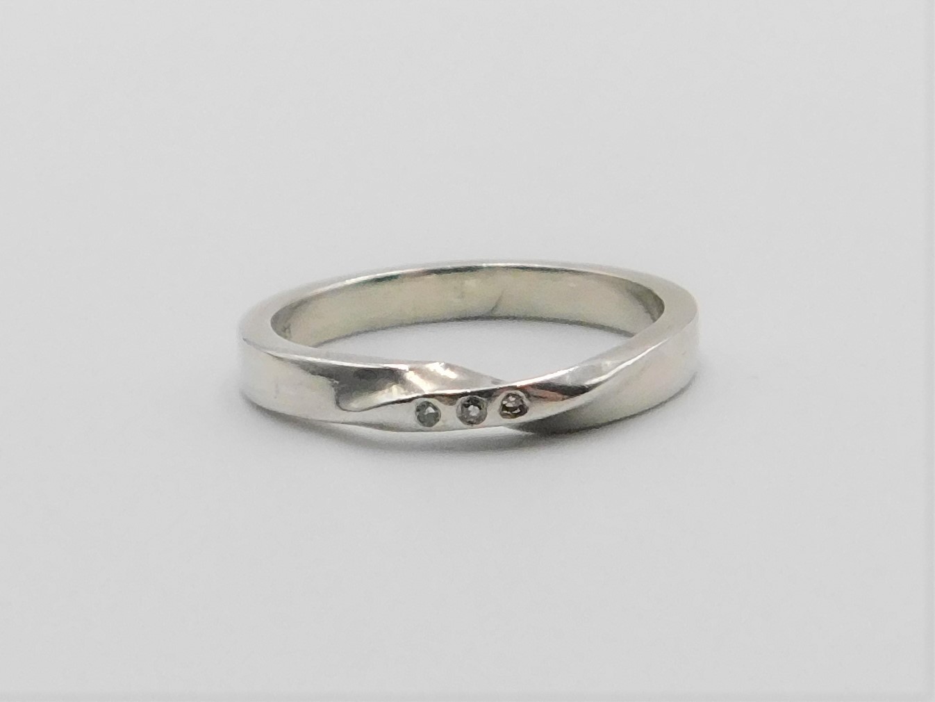 Ring Hazel 2,7 mm handgjord diamanter guld 18 karat  - 5