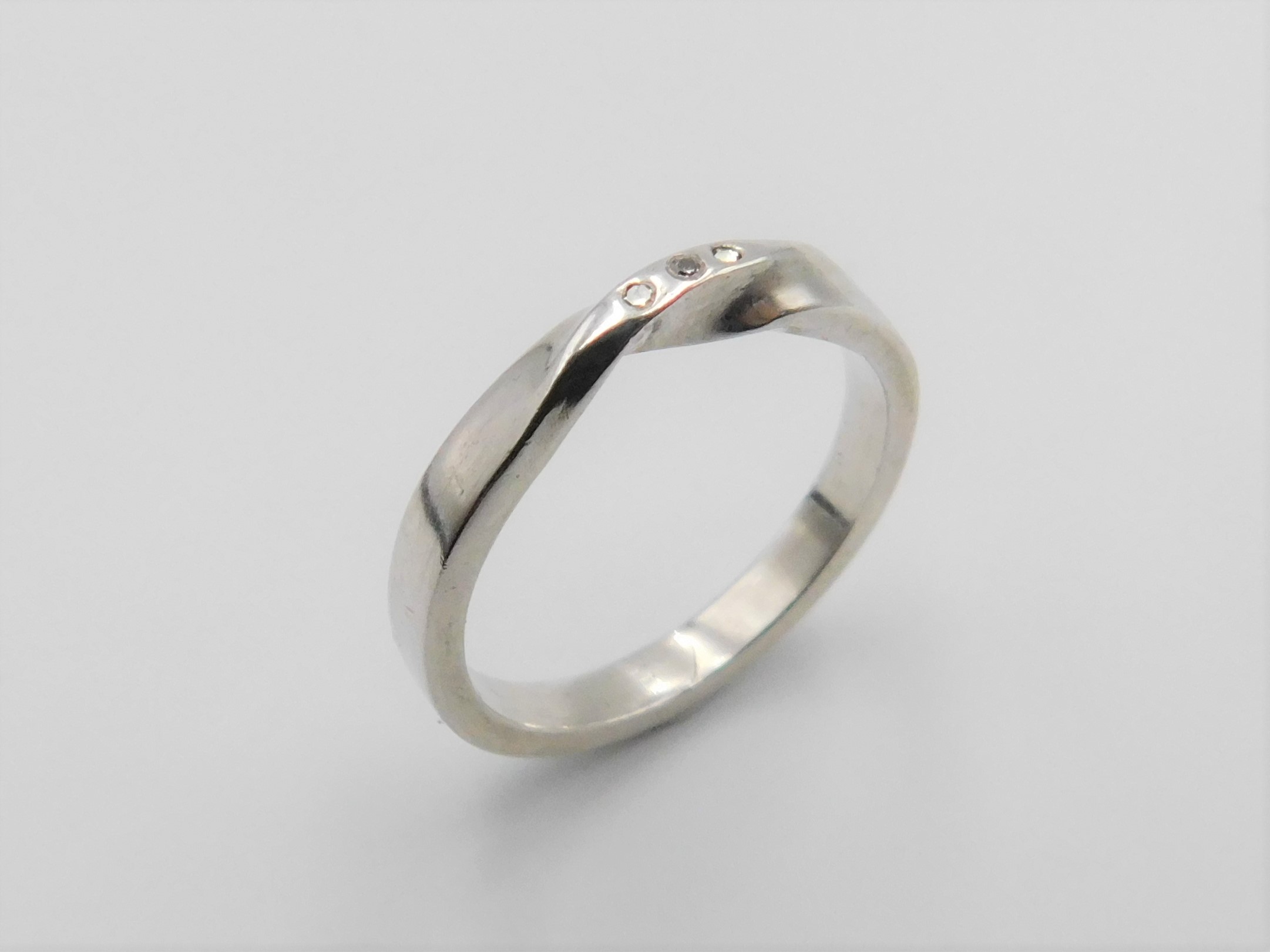 Ring Hazel 2,7 mm handgjord diamanter guld 18 karat  - 4