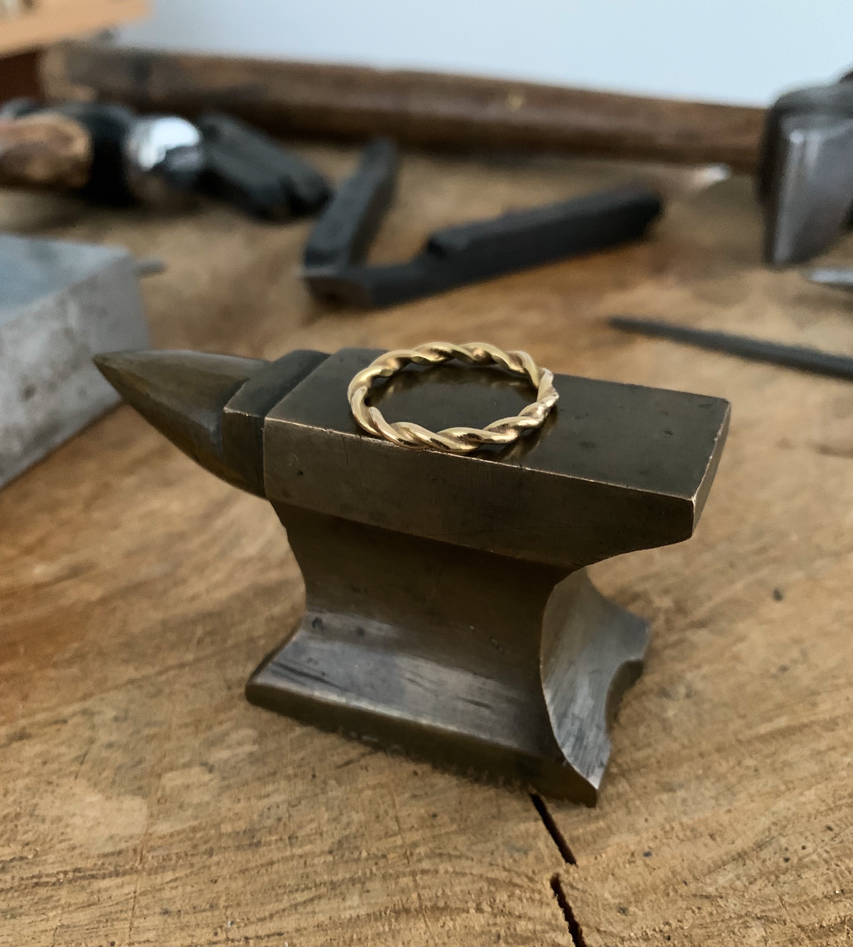 Ring Ask handgjord guld 18 karat  - 5
