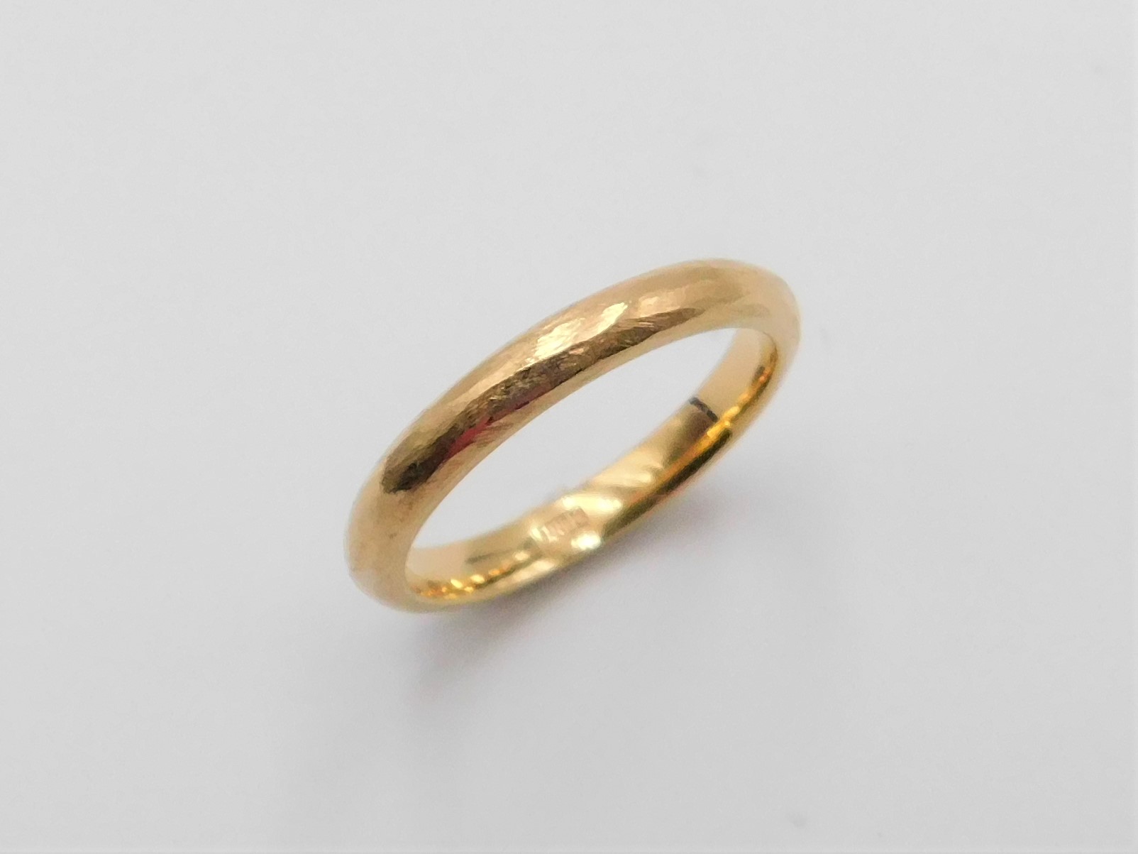 Ring BeRound handgjord yta guld 18 karat - 3