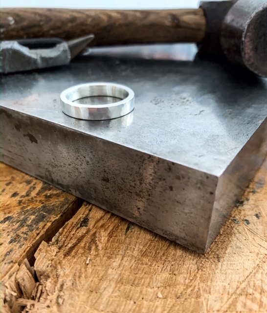 Ring SoEasy handgjord yta silver  - 4