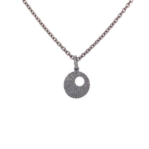Hänge Heiring drömfångare mini oxiderat silver 