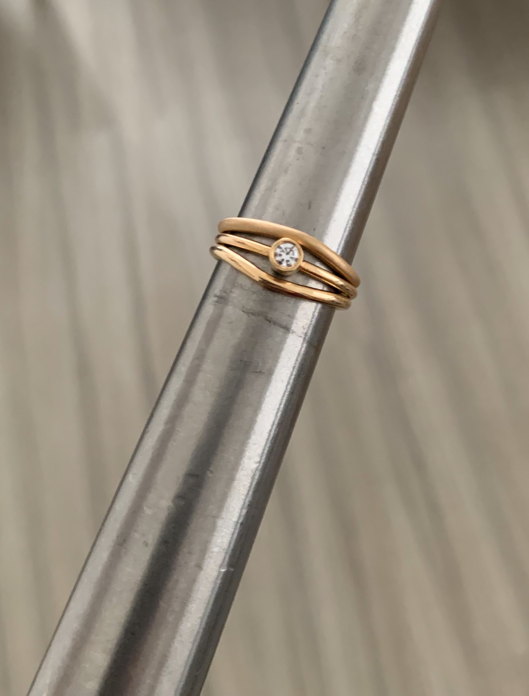 Ring Lily handgjord guld 18 karat  - 3