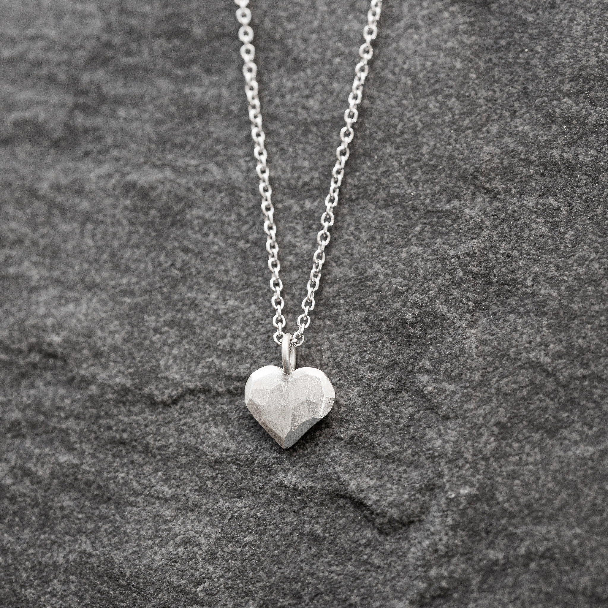 Hänge Älskad hjärta 12 mm silver  - 6