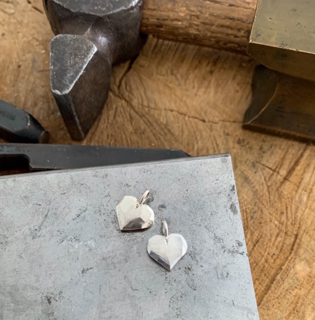 Hänge Älskad hjärta 12 mm silver  - 5