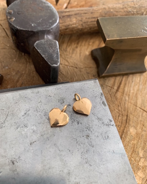 Hänge Älskad hjärta 12 mm guld 18 karat  - 6