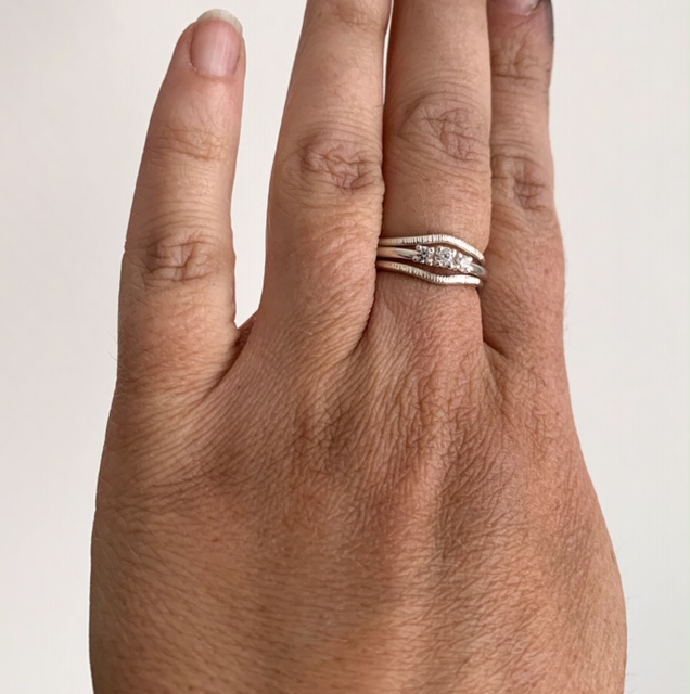Ring Björk handgjord guld 18 karat 