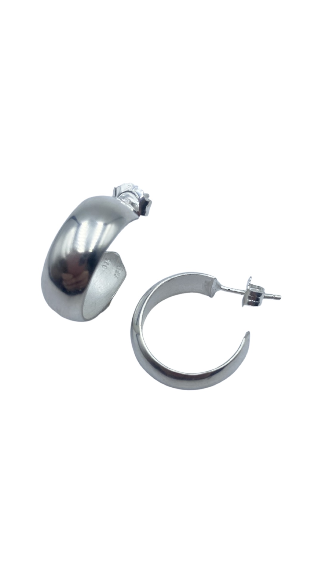 Örringar blanka 20 mm silver 