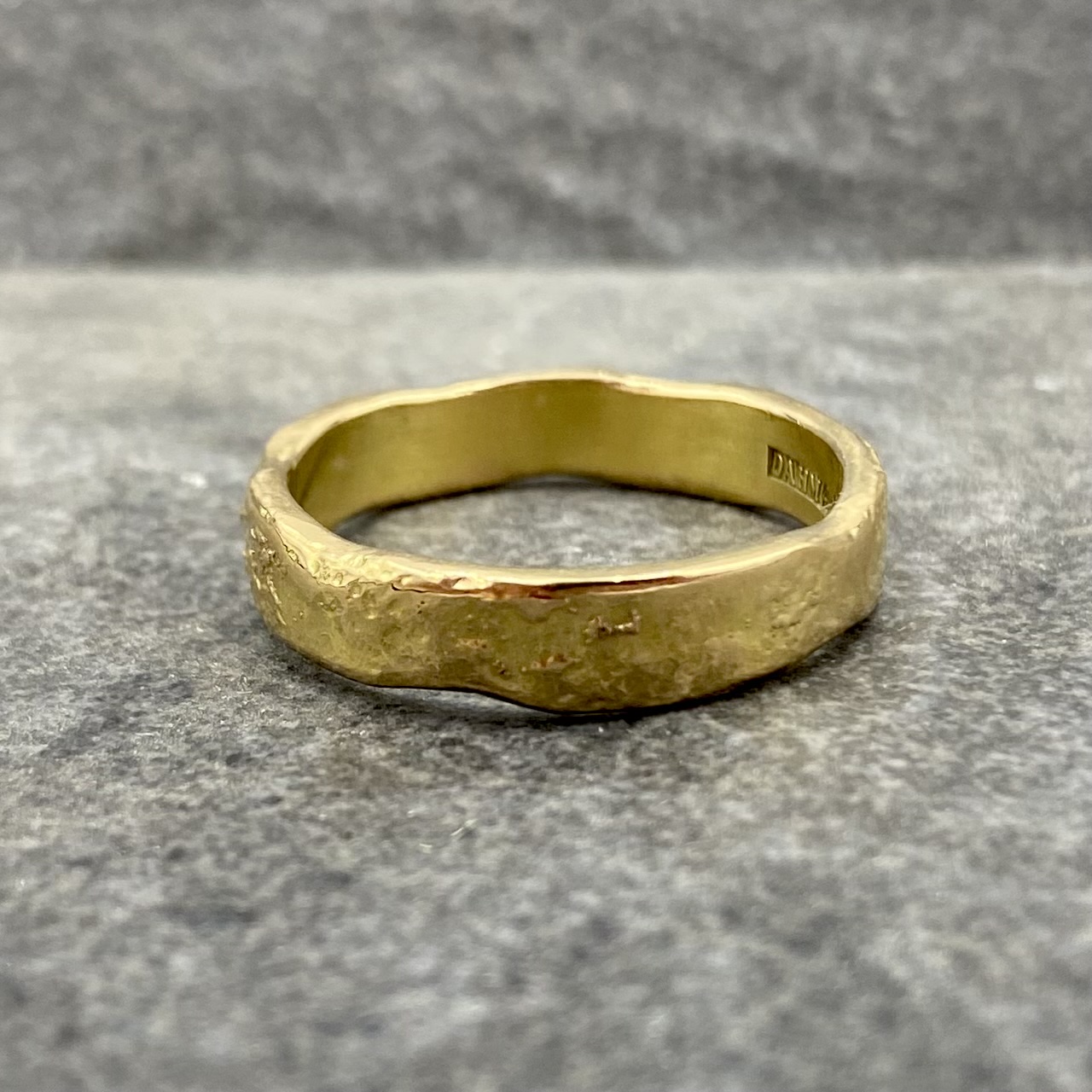 Ring Melted handgjord guld 18 karat 