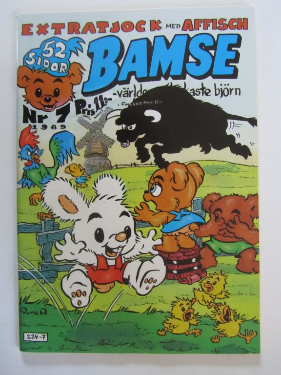 Bamse 1989 07 med affisch