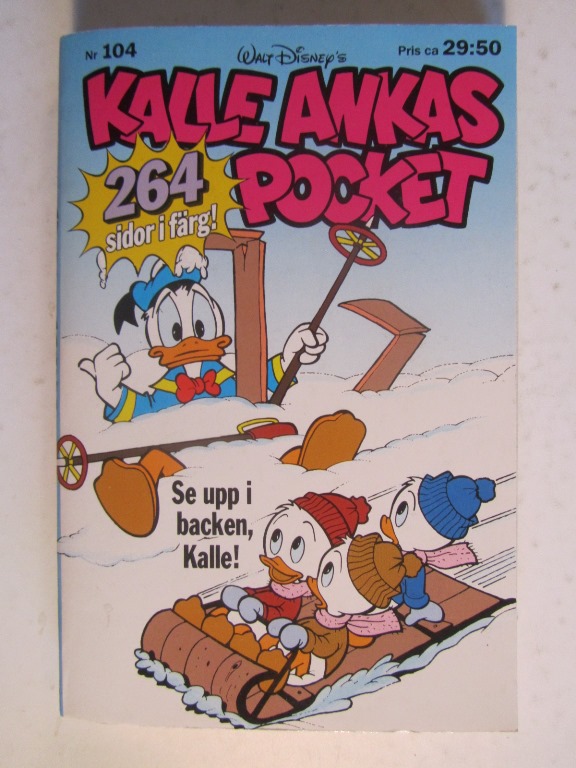 Kalle Ankas pocket 104 Se upp i backen, Kalle