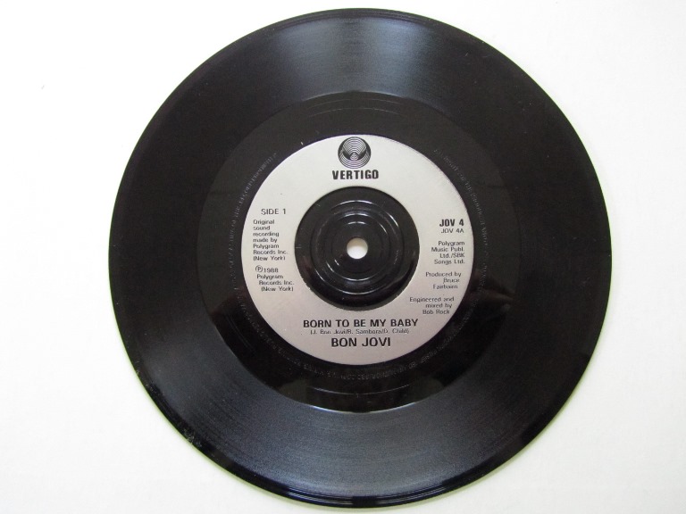 Bon Jovi Born To Be My Baby / Love For Sale 7"  - 3