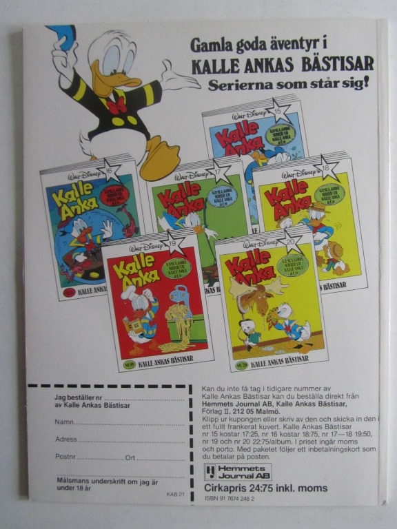 Kalle Ankas Bästisar 21 1985 - 2