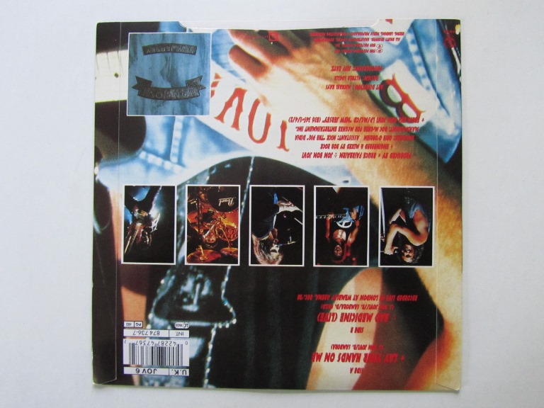 Bon Jovi Lay Your Hands On Me / Bad Medicine (live) 7 singel - 2