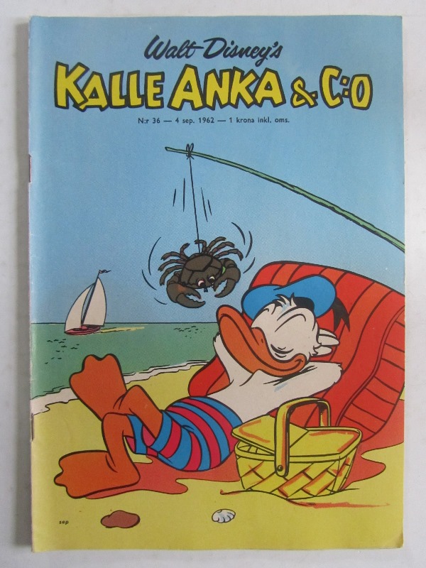 Kalle Anka 1962 36 Vg+