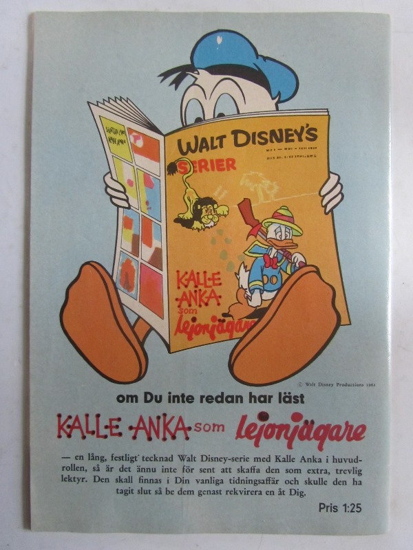 Kalle Anka 1962 41 Vg+ - 2