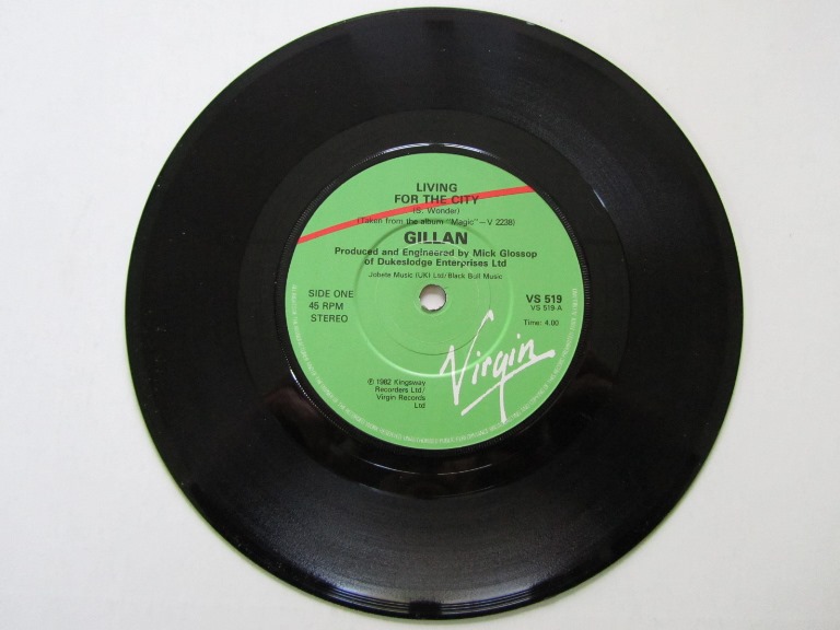 Gillan Living For the City / Breaking Chains 7" singel - 3
