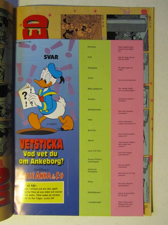 Kalle Anka & Co 1996 37 med bilaga - 2