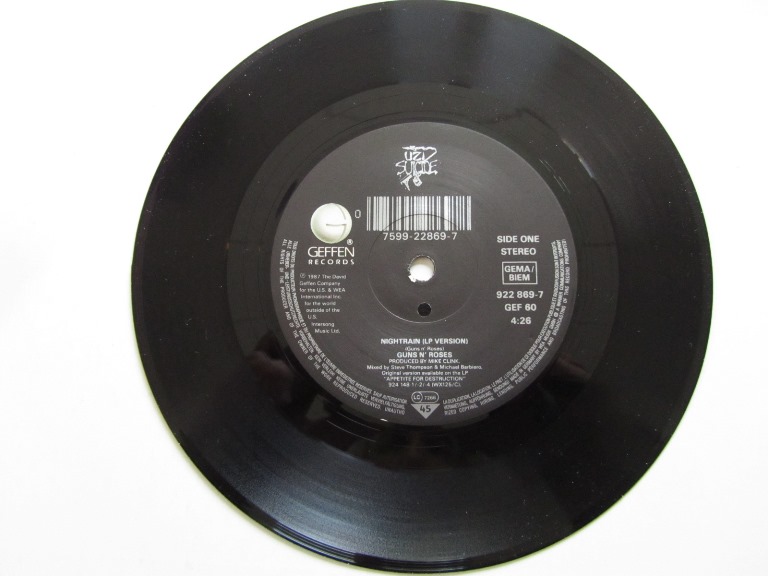 Guns N' Roses Nighttrain / Reckless 7" singel - 3