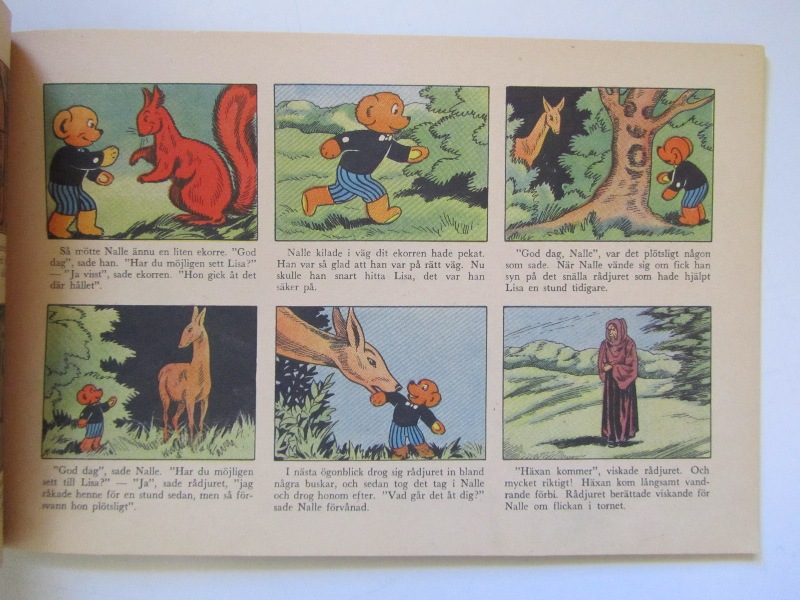 Nalle och Lisa 1947 den mystiske dvärgen Vg - 5