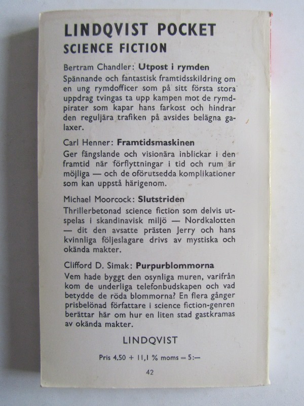 LP Science Fiction 04 Purpurblommorna Clifford D Simak - 2