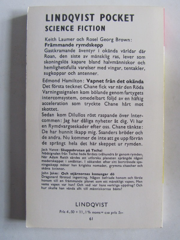 LP Science Fiction 13 Främmande rymdskepp Keith Laumer & Rosel Georg Brown - 2