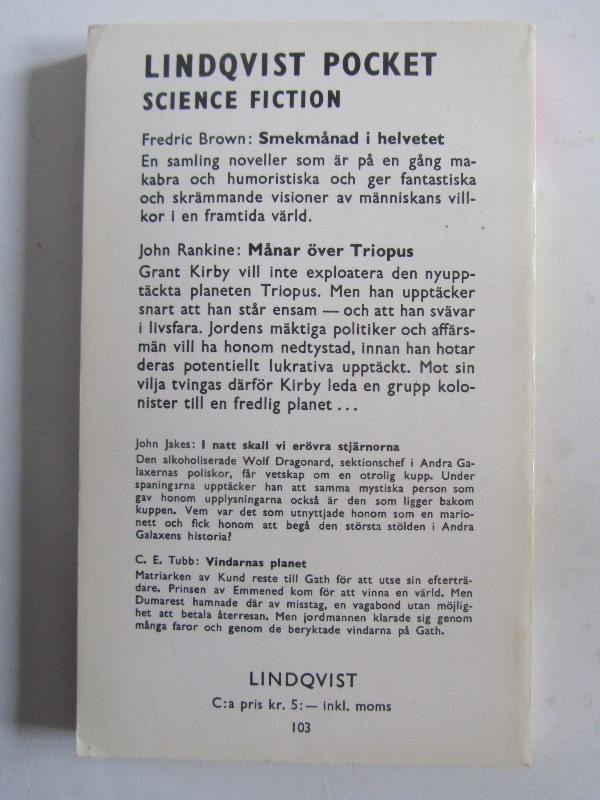 LP Science Fiction 17 Smekmånad i helvetet Fredric Brown - 2