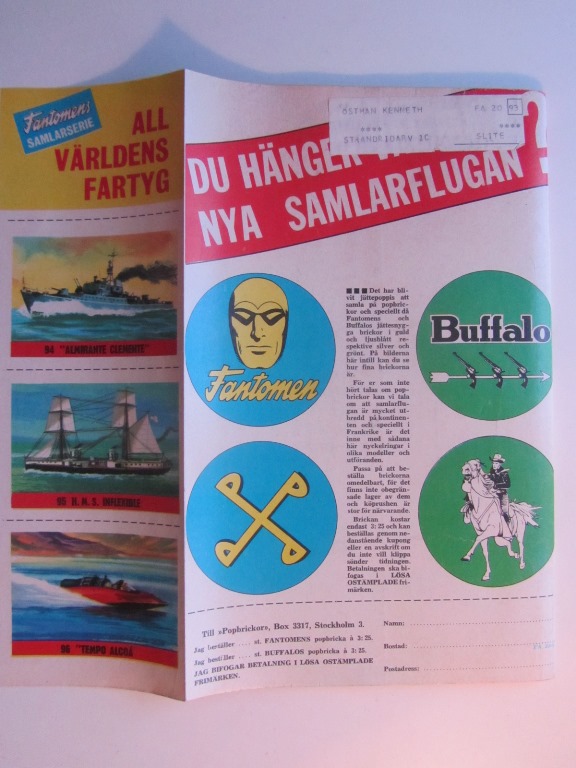 Fantomen 1967 20 Vg - 2