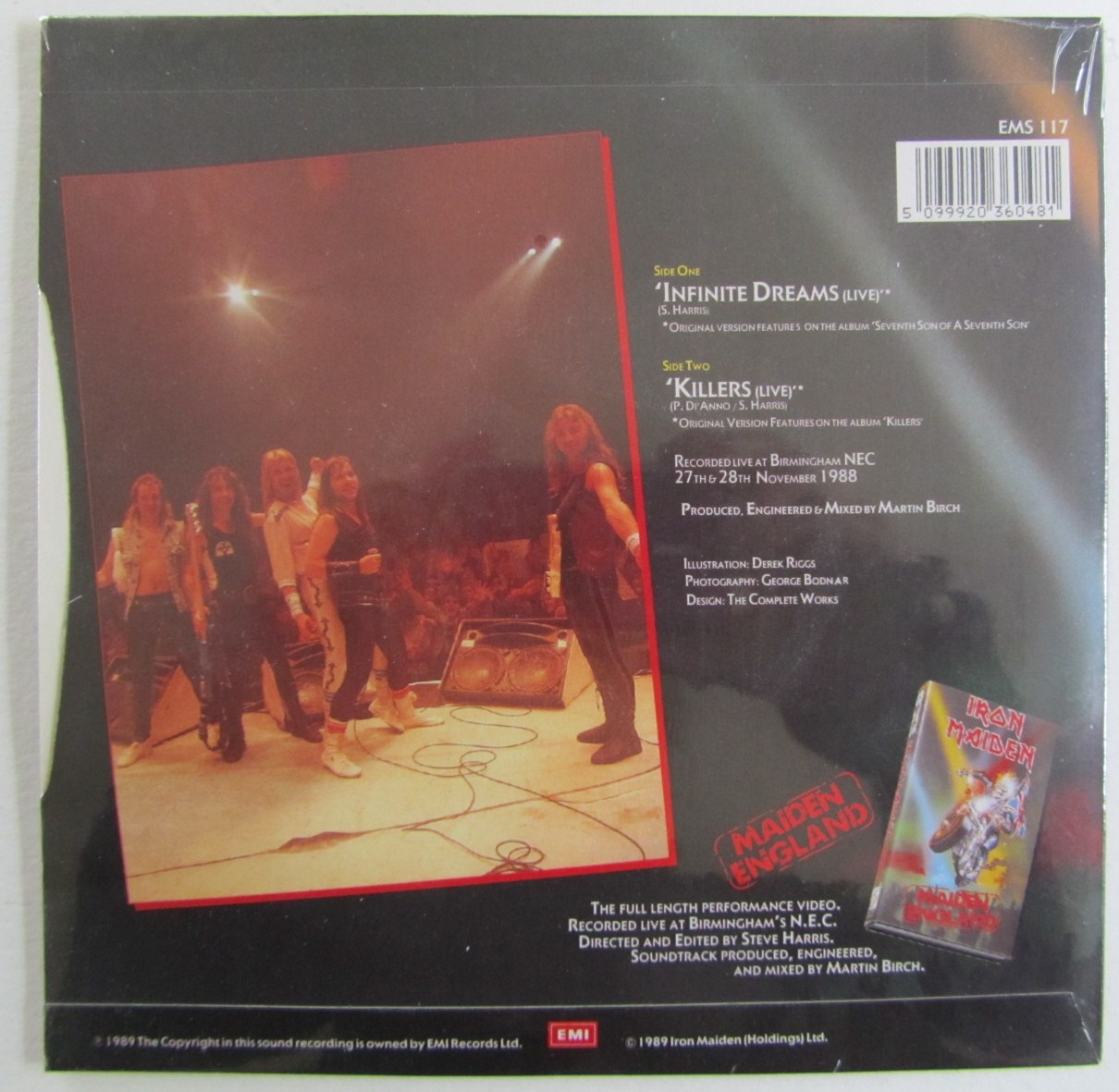 Iron Maiden Infinite Dreams 7" med tygmärke - 2
