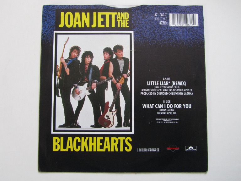 Joan Jett Little Liar (Remix) / What Can I do for You 7" singel - 2