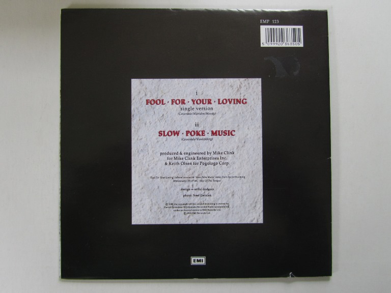 Whitesnake Fool For Your Loving / Slow Poke Music 7" singel med posteromslag - 2