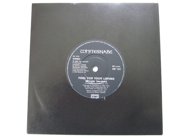 Whitesnake Fool For Your Loving / Slow Poke Music 7" singel med posteromslag - 4
