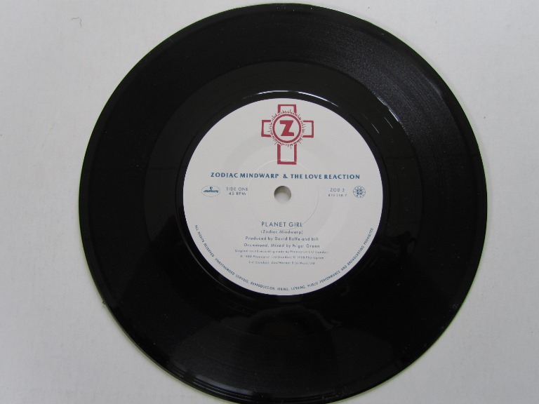 Zodiac Mindwarp Planet girl / Dog Face driver 7" singel - 3