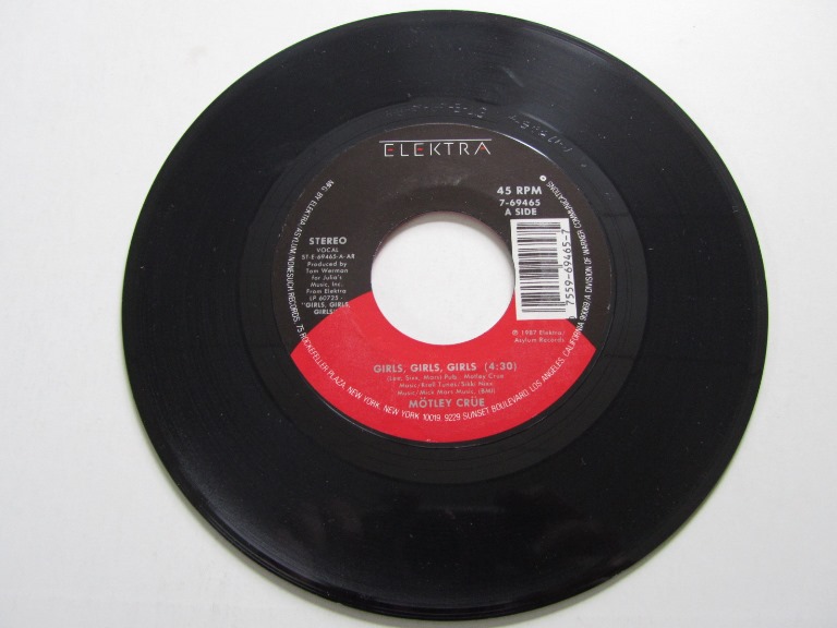 Motley Crue Girls Girls Girls / Sumthin´ for Nuthin´ 7" singel - 3