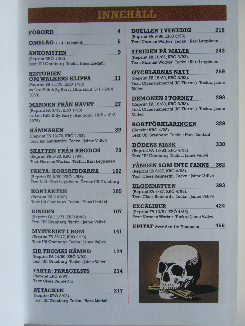 Fantomen krönika Band 1 - 4