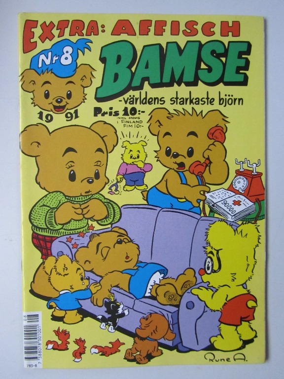 Bamse 1991 08 med affisch