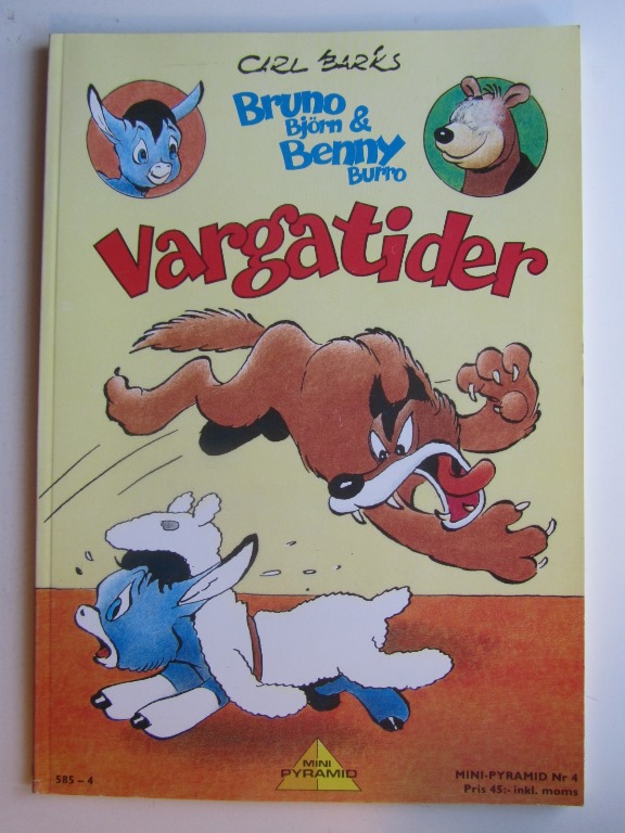 Carl Barks Bruno Björn och Benny Burro Vargatider