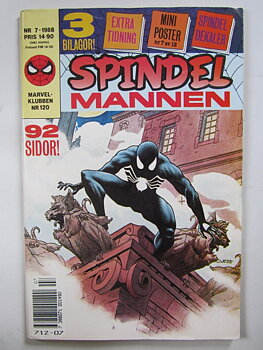 Spindelmannen 1988 07 med klistermärken